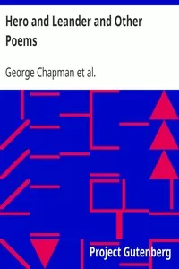 Hero and Leander and Other Poems