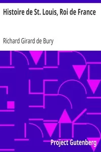 Histoire de St. Louis, Roi de France