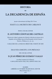 Historia de la decadencia de EspaÃ±a