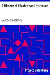 A History of Elizabethan Literature