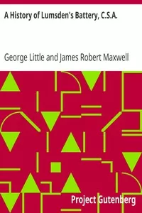 A History of Lumsden's Battery, C.S.A.