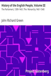 History of the English People, Volume III