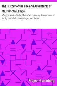 The History of the Life and Adventures of Mr. Duncan Campell