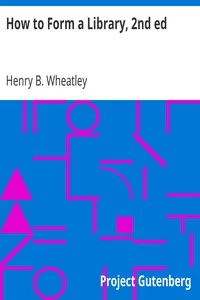 How to Form a Library, 2nd ed