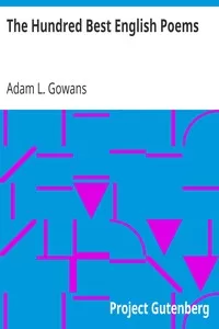 The Hundred Best English Poems