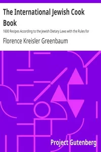 The International Jewish Cook Book