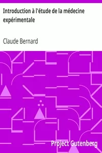 Introduction Ã  l'Ã©tude de la mÃ©decine expÃ©rimentale
