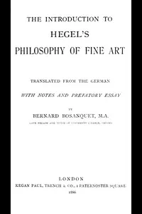 The Introduction to Hegel's Philosophy of Fine Arts
