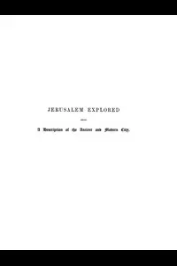 Jerusalem Explored, Volume 2â€”Plates