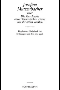 Josefine Mutzenbacher