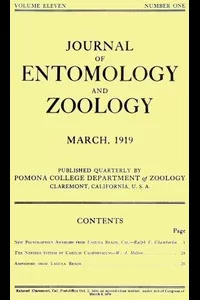 Journal of Entomology and Zoology, Vol. 11, No. 1, March 1919