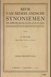 Keur van Nederlandsche Synoniemen
