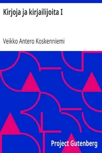 Kirjoja ja kirjailijoita I