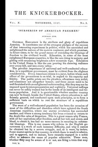 The Knickerbocker, Vol. 10, No. 5, November 1837