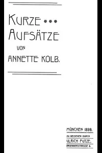 Kurze AufsÃ¤tze