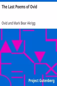 The Last Poems of Ovid
