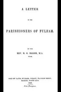 A Letter to the Parishioners of Fulham