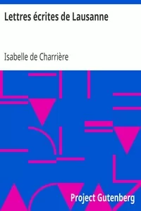 Lettres Ã©crites de Lausanne