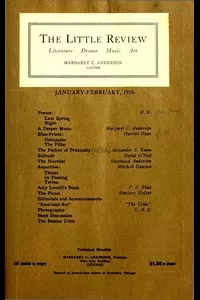 The Little Review, January-February 1916 (Vol. 2, No. 10)