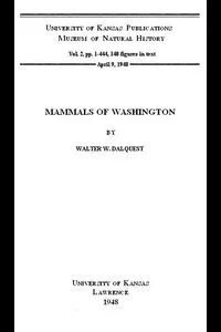Mammals of Washington, Volume 2