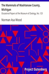 The Mammals of Washtenaw County, Michigan