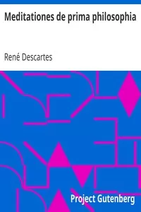 Meditationes de prima philosophia