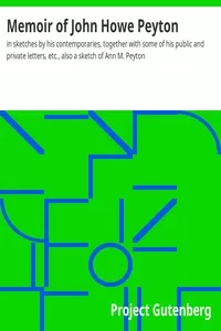 Memoir of John Howe Peyton