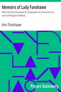 Memoirs of Lady Fanshawe