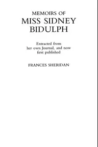 Memoirs of Miss Sidney Biddulph