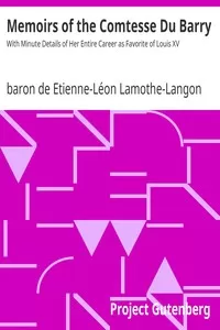 Memoirs of the Comtesse Du Barry
