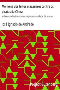 Memoria dos feitos macaenses contra os piratas da China