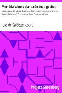 MemÃ³ria sobre a plantaÃ§Ã£o dos algodÃµes
