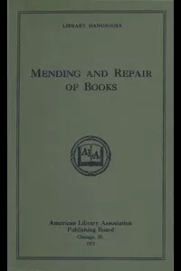 Mending and Repair of Books