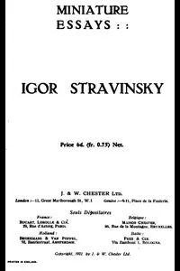 Miniature essays: Igor Stravinsky