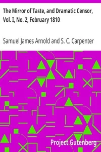 The Mirror of Taste, and Dramatic Censor, Vol. I, No. 2, February 1810