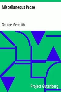 Miscellaneous Prose