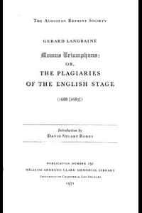 Momus Triumphans: or, the Plagiaries of the English Stage (1688[1687])