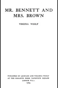 Mr. Bennett and Mrs. Brown