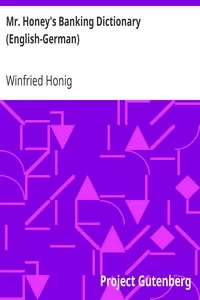 Mr. Honey's Banking Dictionary (English-German)