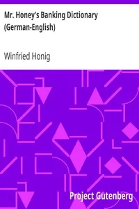 Mr. Honey's Banking Dictionary (German-English)