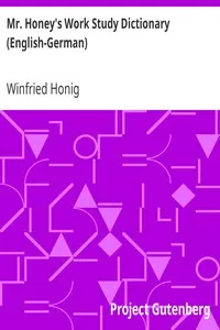 Mr. Honey's Work Study Dictionary (English-German)