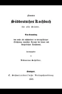 Neuestes SÃ¼ddeutsches Kochbuch fÃ¼r alle StÃ¤nde