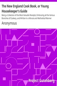 The New England Cook Book, or Young Housekeeper's Guide