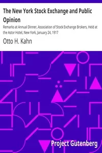 The New York Stock Exchange and Public Opinion