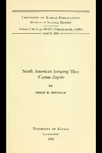 North American Jumping Mice (Genus Zapus)