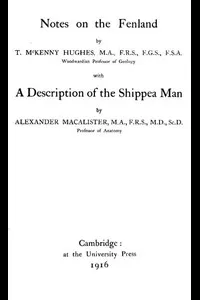 Notes on the Fenland; with A Description of the Shippea Man