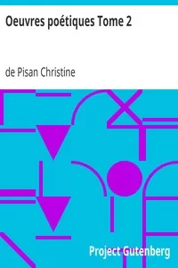 Oeuvres poÃ©tiques Tome 2