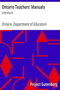 Ontario Teachers' Manuals: Literature