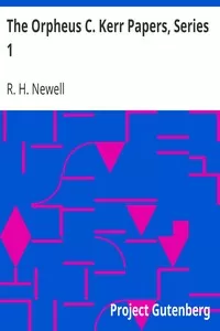 The Orpheus C. Kerr Papers, Series 1