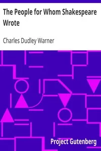 The People for Whom Shakespeare Wrote